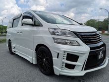 Toyota VELLFIRE 2.4 FACELIFT (A) modify sporty, leather seat, super tip-top condition, 13/16