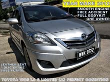 2012 Toyota Vios 1.5 G Limited (A) PERFECT CONDITION WITH FULL SERVICE FULL BODYKIT LEATHER SEAT 4 DISC BRAKE SAVE PETROL