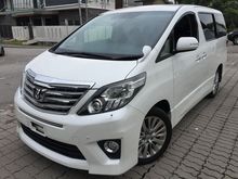 2012 Toyota Alphard 3.5 S White JPN Unreg 7S