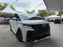 2025 Toyota Vellfire 2.4 Z Premier MPV GRADE 6/A SUNROOF/360 CAMERA/HUD/DIM/BSM/PILOT SEATS/BROWN INTERIOR UNREGISTERED