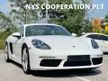 Recon 2019 Porsche 718 2.0 Cayman Coupe Turbo PDK Unregistered Full Leather Seat Memory Seat Reverse Camera Sport Exhaust System Porsche Active Suspens