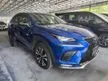 Recon 2019 Lexus NX300 2.0 F Sport Unregistered with 360 Camera, 5 YEARS Warranty