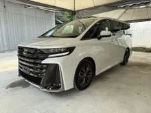 2025 Toyota Vellfire 2.4 Z Premier MPV / SUNROOF / HUD / DIM / BSM / ROOF MONITOR / GRADE 6/A / UNREGS