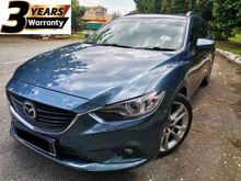 2014 Mazda 6 2.5 SKYACTIV-G Touring Wagon / 3 YEARS UNLIMITED WARRANTY / FULL SERVICE / I-STOP / SKYACTIV / PADDLE SHIFT / SUNROOF / BOSE SOUND SYS