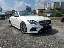 2017 Mercedes-Benz E300 2.0 AMG Coupe PREMIUM PACK/DIGITAL METER/PANAROMIC ROOF/RED SPORT INTERIOR/POWER BOOT UNREG