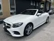 Recon 2018 MERCEDES BENZ E200 CABRIOLETS AMG 2.0 TURBOCHARGE FREE 5 YEARS WARRANTY - Cars for sale