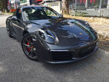2017 Porsche 911 Carrera 4S Full Spec With Sunroof,PDLS,Bose Sound System,Sport Chrono,Sport Exhaust,PASM,PCM,3k Kilometer Milleage,Grey Colour