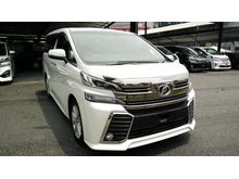 OFFER NOW!! NO GST!! UNREG 2016 TOYOTA VELLFIRE 2.5 Z / ZA / 7 or 8 SEATERS MANY UNITS TO CHOOSE !!!