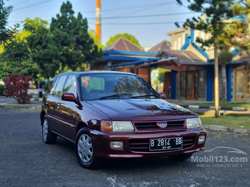 Jual Mobil Toyota Starlet 1997 1.3 di Jawa Barat Manual Hatchback Marun Rp 79.000.000