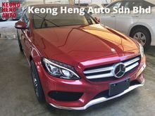 2015 Mercedes-Benz C200 2.0 AMG SPORT JAPAN SPEC PRE CRASH STOP SYSTEM LANE KEEP ASSIST AUTO CRUISE CONTROL MEMORY LEATHER SEATS FREE WARRANTY