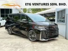 2024 Toyota Vellfire 2.4 Z Premier MPV with Black interior and 5 Years Free Service