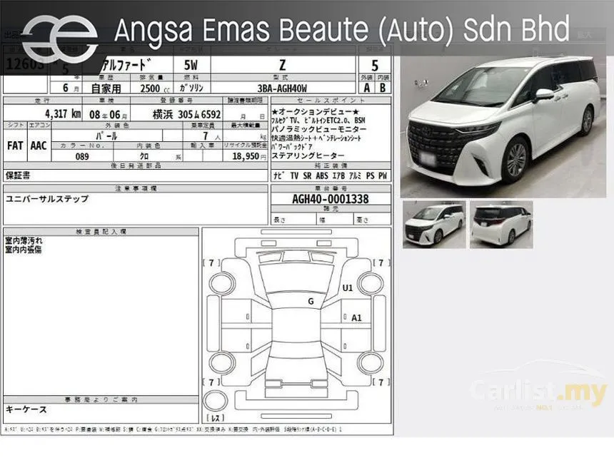 2023 Toyota Alphard Z MPV