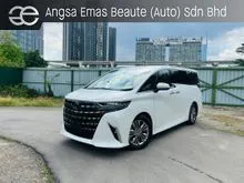 2023 Toyota Alphard 2.5 Z AGH40 Ready Stock 4,xxx km Grade 5AB Full Leather Pilot Seats Auto Side Steps BSM Moonroof Apple Carplay Local KL AP