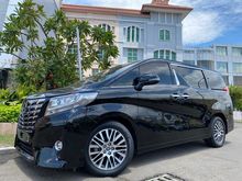 2016 Toyota Alphard 2.5 G Van Wagon Nik2016 Black On Beige Mewah Pilot Seat Km39rb Record TDP.175JT