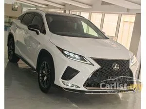 2022 Lexus RX 300 2.0 F Sport SUV 4WD, RX300, GRADE 5AB, ORI 27K KM, RED LEATHER, PANORAMIC ROOF, 360 CAMERA, HUD, BSM, 3 LED HEADLAMP, COOLER