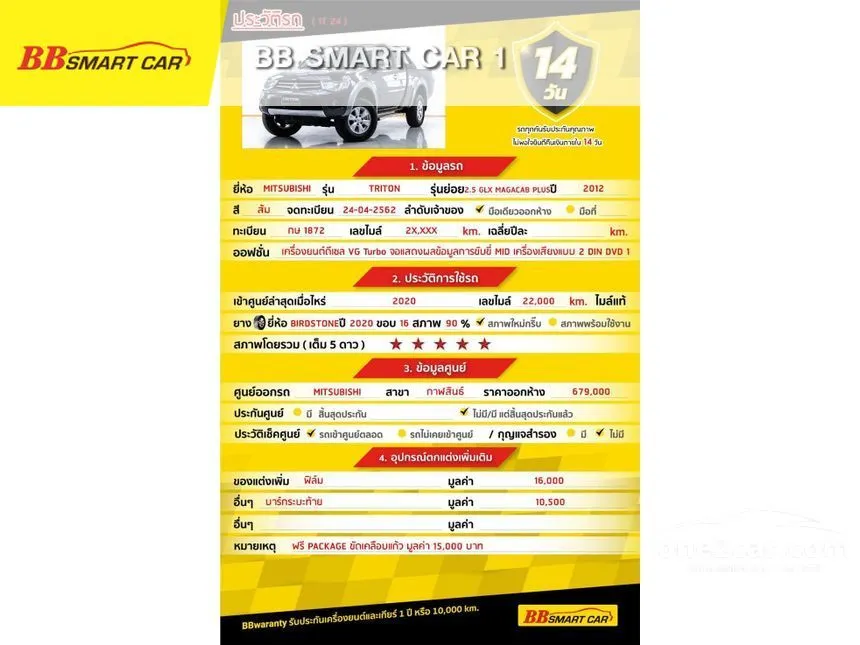 2012 Mitsubishi Triton GLX Plus Pickup