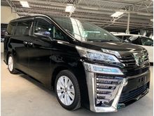 2018 Toyota Vellfire 2.5 Z ZA 8 SEATER - SUNROOF - BLACK INTERIOR - 5 YEARS WARRANTY