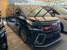 2017 Toyota Vellfire 2.5 ZG sunroof bodykit power boot pilot seat precrash system 4 camera unregistered