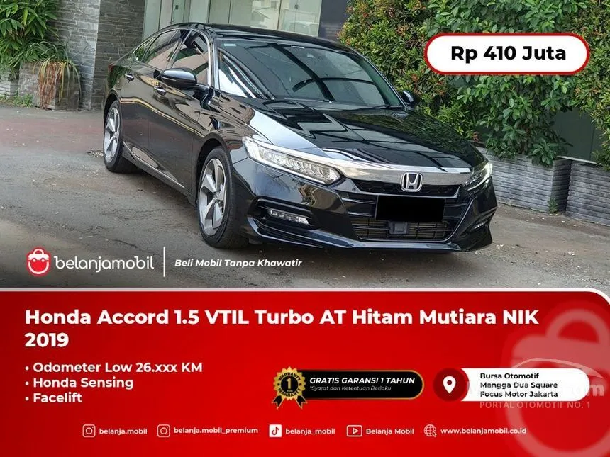 Jual Mobil Honda Accord 2019 1.5 di DKI Jakarta Automatic Sedan Hitam Rp 410.000.000