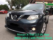 Year Make 2015 Nissan X-Trail 2.5 (A) Power Boot Service Record ON THE ROAD