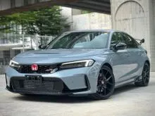2025 Honda Civic 2.0 Type R FL5 RACING BLACK / GRADE 6A / CARBON FIBER SPOILER / 6 Years Warranty with LOW PROCESSING FEE