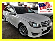 2014 Mercedes-Benz C200 AMG WAGON 1.8 MERDEKA CLEAR STOCK BIG OFFER*KEYLESS*PUSH START*PADDLE SHIFT*POWER BOOT*SPORT MODE*BLIND SPOT