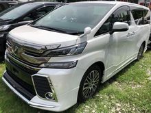 2016 Toyota Vellfire 2.5 Z G Edition MPV UNREG SUNROOF