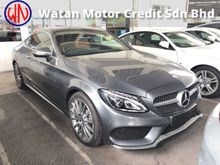 2017 Mercedes-Benz C300 AMG Coupe 2.0 Turbo 241hp Full Spec Panoramic Roof 3D Burmester Premium Memory Bucket Seat Power Boot Intelligent LED Unreg