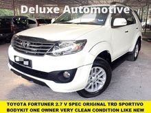 2013 Toyota Fortuner 2.7 V TRD Sportivo SUV V SPEC ORIGINAL TRD SPORTIVO BODYKIT FACELIFT VERY SMOOTH ENGINE ALL ORIGINAL PART