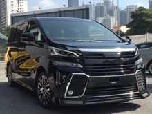 TOYOTA VELLFIRE 2.5 ZG SUNROOF LEATHER UNREG 2016
