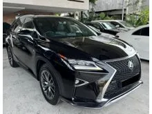 2017 Lexus RX 200t 2.0 F Sport / Import Baru - Local Spec / FREE 3yr Warranty / 4 cam / Eletric Rear Seat / SunRoof / Full Channel System