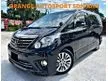 Used 2015/17 Toyota Alphard 2.4 (A) TYPE GOLD 2 FACELIFT SUNROOF SEMI LEATHER GOLD & BLACK POWER BOT 4 NEW TYRE