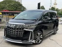 2022 Toyota Alphard 2.5 G S C Package MPV MODELLISTA BODYKIT ROOF MONITOR SUNROOF READY STOCK