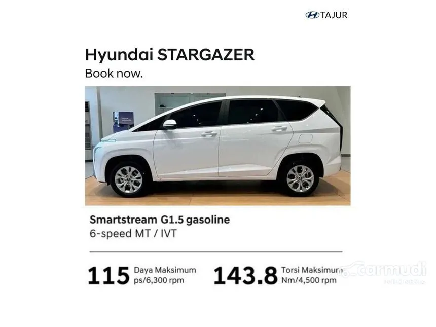 Jual Mobil Hyundai Stargazer 2024 Essential 1.5 di Jawa Barat Automatic Wagon Hitam Rp 250.000.000