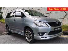 12 Toyota Innova 2.0E Auto Facelift 1 Owner