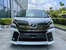 2016 Toyota Vellfire 2.5 ZG Rm 213,888.00(OnThe Road ) No Processing, 5 Years Warranty 4.5/B Original Mileage 29,000Km