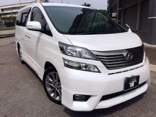 2010 TRUE YEARS MADE LOCAL A.P GRADE A CONDITION CAR KING Toyota Vellfire 2.4 Z Platinum MPV