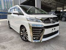 2018 Toyota Vellfire 2.5 Z G Edition MPV 2.5 ZG DIM PCS LKA Unregistered