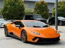 2019 Lamborghini Huracan 5.2 Performante Coupe - Full Stock from Lamborghini UK, Front Lifting System, Forged Carbon Interior and Exterior