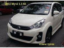 2012 Perodua Myvi 1.5 SE model 4 New Tyres