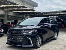 2025 Toyota Alphard 2.5 Z MPV AGH40 - Grade 6A,Ori LowMileaga 2000+ Only,Twin Moon Roof,HUD