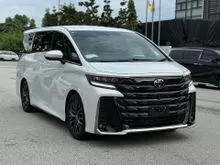 2024 Toyota Vellfire 2.4 Z Premier MPV (A) Sunset Brown Interior, Independent Sunroof, HUD, Advanced Parking, 360 Camera, Wireless Charging, Heated St