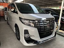2017 Toyota Alphard 2.5 SC Package MPV INCLUDED SST , MODALISTA BODYKIT , PILOT SEAT , ORIGINAL MILEAGE , ALPHINE SOUND SYSTEM , ROOF MONITOR