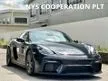 Recon 2020 Porsche 718 Cayman GT4 4.0 Manual Coupe Unregistered Light Weight Package Bose Sound System Carbon Fiber Bucket Seat Reverse Camera Alcantara