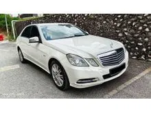2011 Mercedes-Benz E200 CGI 1.8 Elegance Sedan One Owner Real Mileage Tiptop