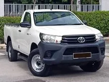 TOYOTA HILUX Single Cab 2.4 4x4 (M) 1 YEAR WARRANTY  & 5 Day Money back Guarantee* Stand a chance to WIN angpau up to RM8,888 T&C