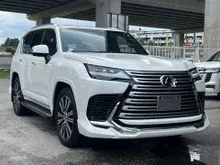 6A BLACK SEAT 2024 Lexus LX 600 3.4 7 seater MARK LEVINSON COOL BOX REAR ENTERTAINMENT BODYKIT FULL SPEC SUV