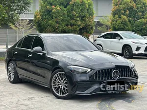 2024 Mercedes-Benz AMG C43 2.0 4MATIC Sedan Local Spec Low Mileage Burmester Sound System Sunroof Head Up Display Carbon Fibre Interior