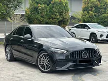 2024 Mercedes-Benz AMG C43 2.0 4MATIC Sedan Local Spec Low Mileage Burmester Sound System Sunroof Head Up Display Carbon Fibre Interior