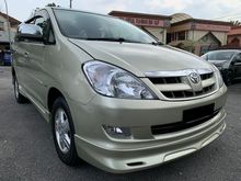 2006 Toyota Innova 2.0 G (A) 1 OWNER - LOW MILEAGE - FULL BODYKIT - TIP TOP CONDITION - VIEW TO BELIEVE....